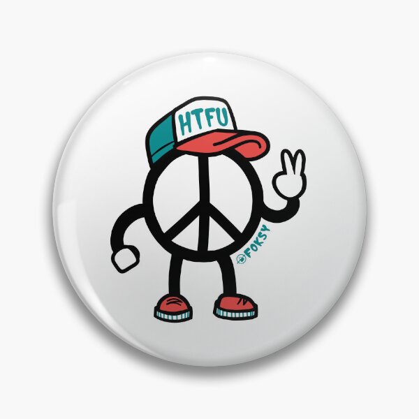 Item preview, Ambivalent Peace Sign Cartoon Character designed and sold by Foksy Art.