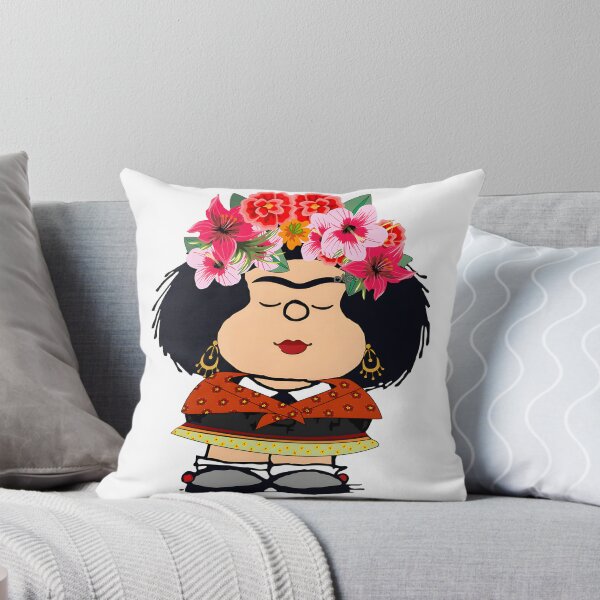 Item preview, Mafalda and Frida Kahlo Inspired Fan Art Illustration designed and sold by Nix-Axter.