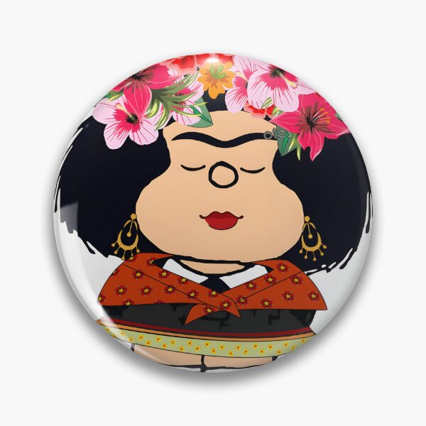 Item preview, Mafalda and Frida Kahlo Inspired Fan Art Illustration designed and sold by Nix-Axter.