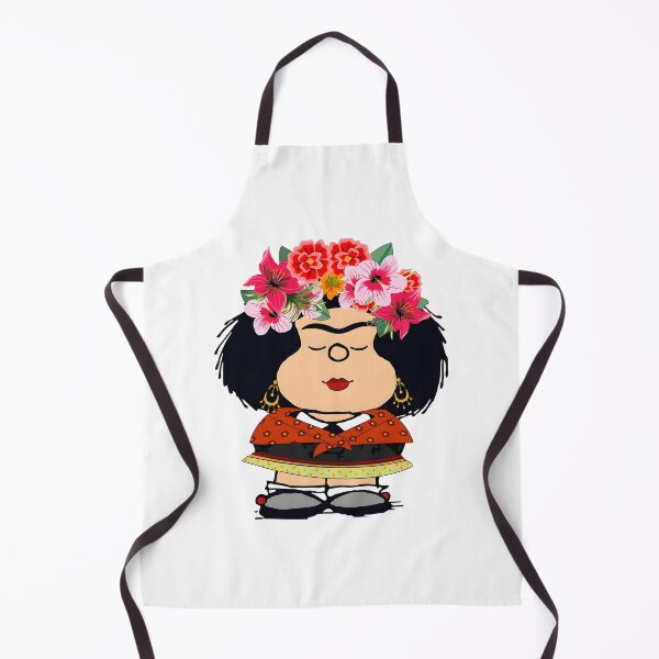 Item preview, Mafalda and Frida Kahlo Inspired Fan Art Illustration designed and sold by Nix-Axter.