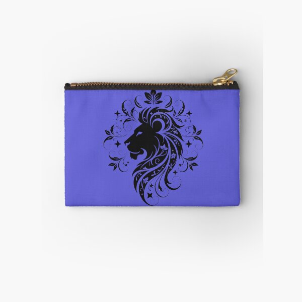 Item preview, Ornamental Leo Zodiac Lion – Mystical Floral Celestial Black Art designed and sold by Mousy17.