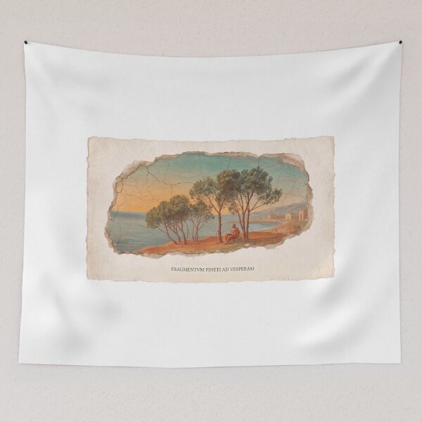 Item preview, Fragmentum Pineti Ad Vesperam - Ancient Roman Fresco Aesthetic designed and sold by codex antique.