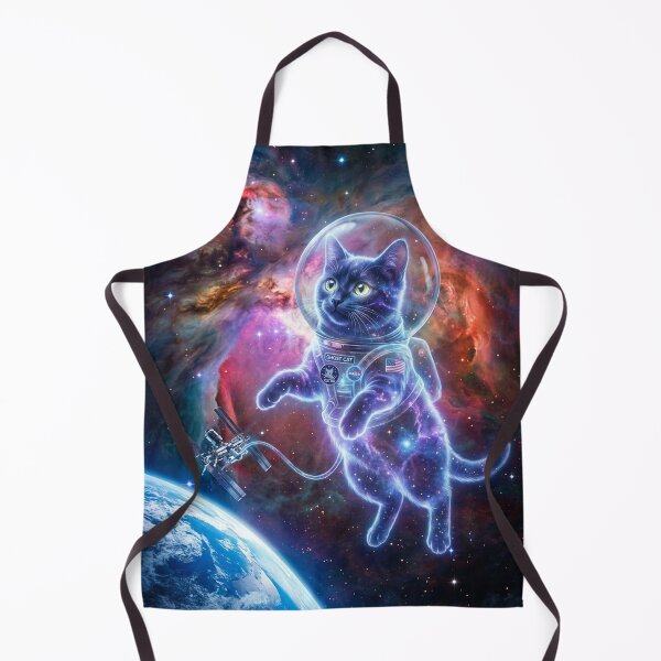 Item preview, Ghost Cat Astronaut Cosmic Nebula Explorer designed and sold by Ghostlycats2026.