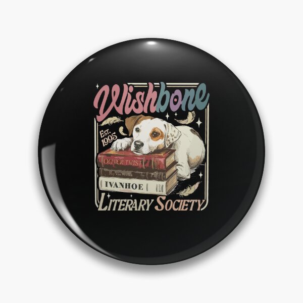 Item preview, Wishbone Dog Literary Society Book Lover Design designed and sold by thefirstbroo.