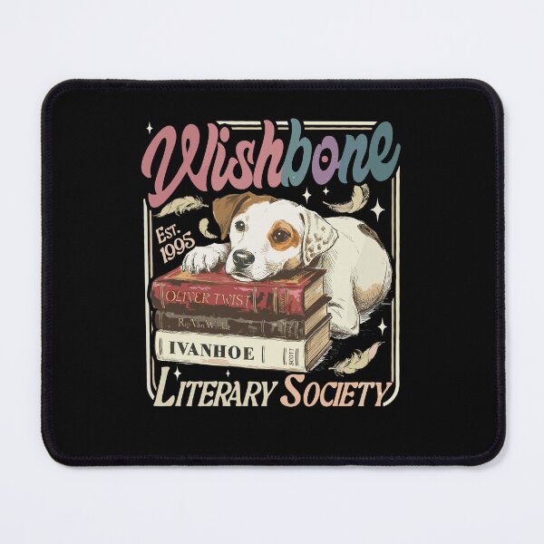 Item preview, Wishbone Dog Literary Society Book Lover Design designed and sold by thefirstbroo.