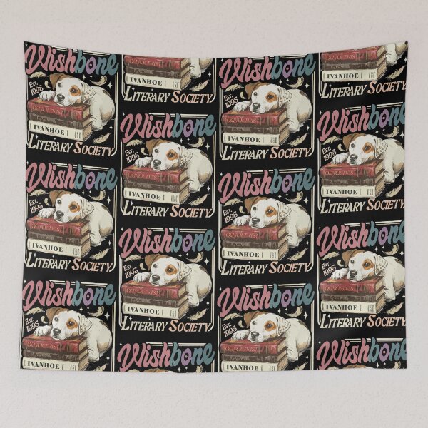 Item preview, Wishbone Dog Literary Society Book Lover Design designed and sold by thefirstbroo.