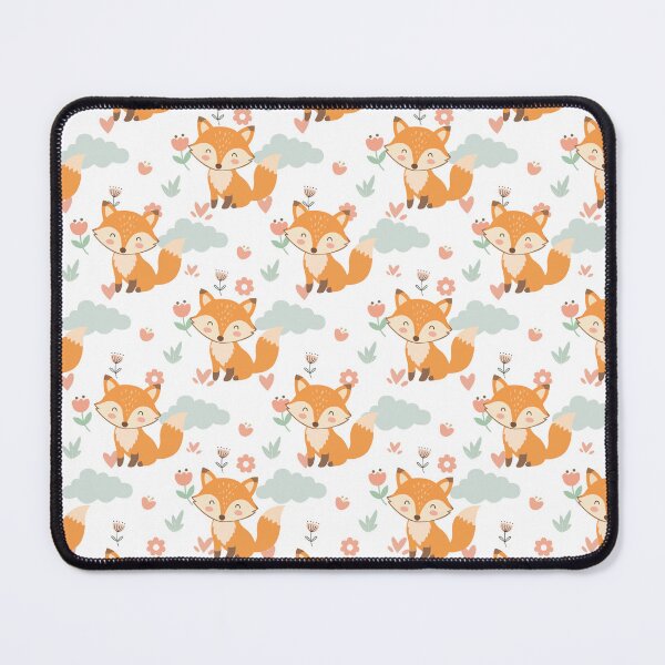 Item preview, Cute Fox Seamless Pattern Vector Floral Background designed and sold by prapapon.