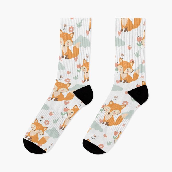 Item preview, Cute Fox Seamless Pattern Vector Floral Background designed and sold by prapapon.
