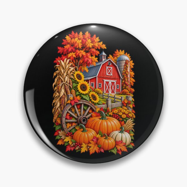 Item preview, Red Barn in Autumn-Fall Farm Landscape designed and sold by RockitBaby.