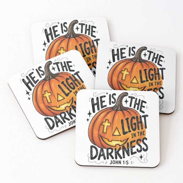 Item preview, He Is the Light Christian Pumpkin Fall Scripture designed and sold by RDGNR.