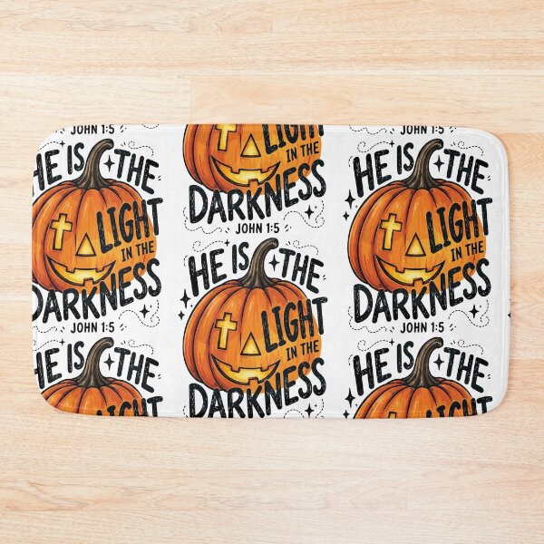 Item preview, He Is the Light Christian Pumpkin Fall Scripture designed and sold by RDGNR.