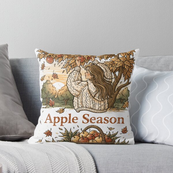 Item preview, Apple autumn harvest woman sweater apple tree basket designed and sold by Lucky-jl.