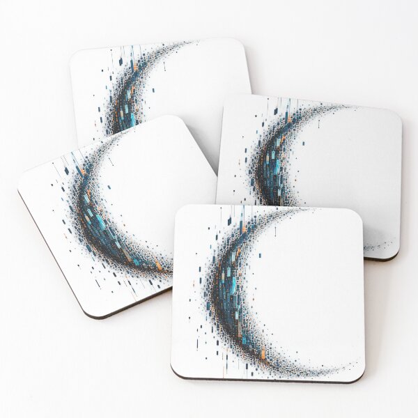 Item preview, Fragmented Moon | Minimalist Celestial Abstract Art designed and sold by rigelcreation.