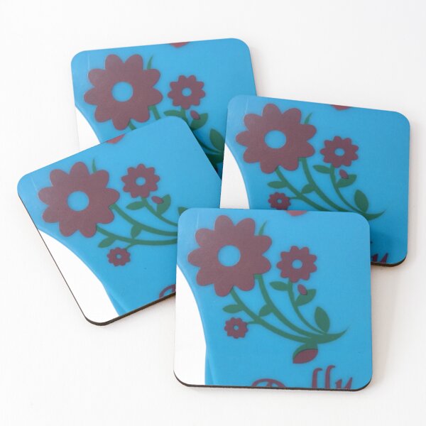 Item preview, Blue Cute Floral Retro Dolly Pattern Art designed and sold by Galaxydesignhub.