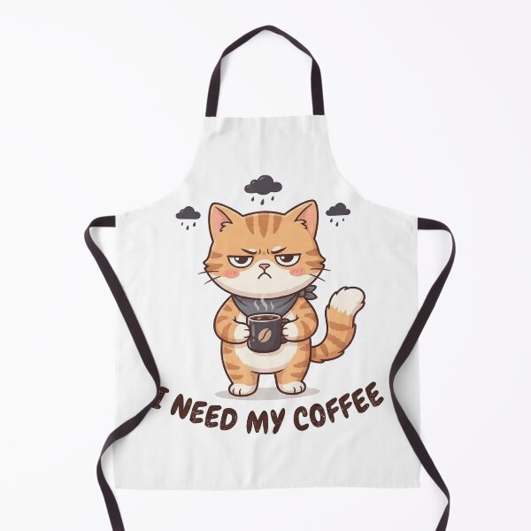 Item preview, Grumpy Chibi Cat needs coffee  designed and sold by cobano.