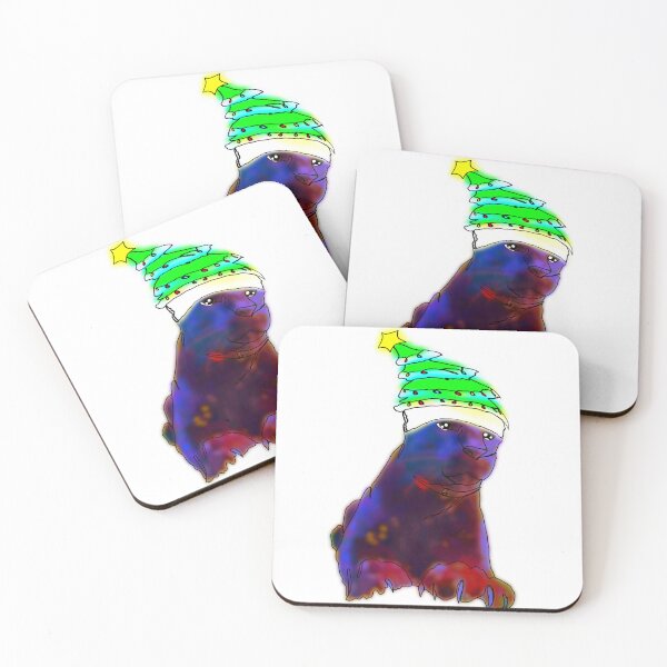 Item preview, Pam the Panther Wearing a tree Hat – animalzinhats designed and sold by Ashley’sAnimalz.
