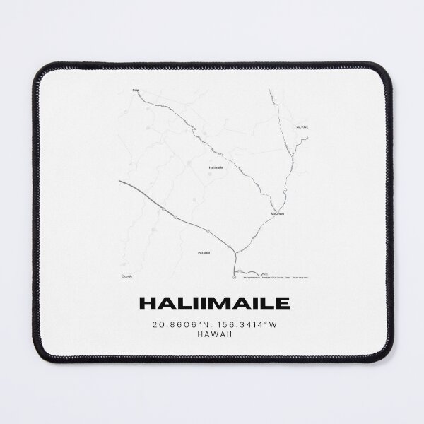 Item preview, Haliimaile Maui Map | Minimalist Upcountry Hawaii Location Design designed and sold by RM-Journey.