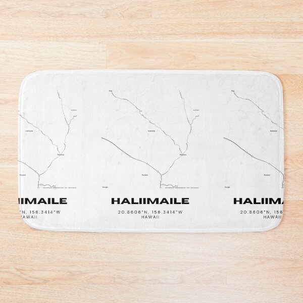 Item preview, Haliimaile Maui Map | Minimalist Upcountry Hawaii Location Design designed and sold by RM-Journey.