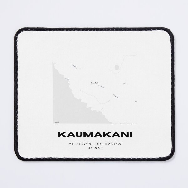 Item preview, Kaumakani Kauai Map | Minimalist West Kauai Hawaii Location Design designed and sold by RM-Journey.