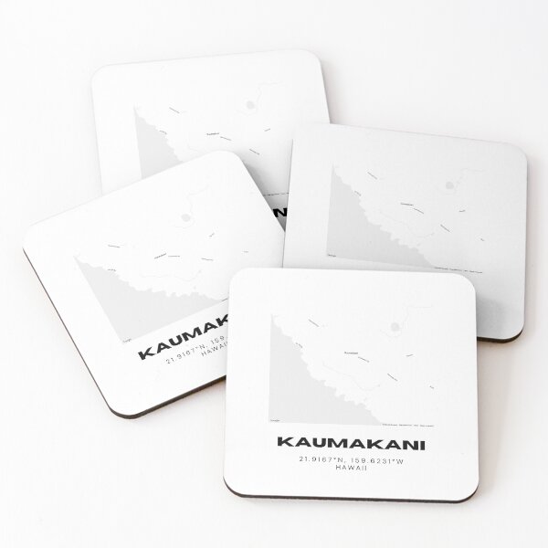 Item preview, Kaumakani Kauai Map | Minimalist West Kauai Hawaii Location Design designed and sold by RM-Journey.