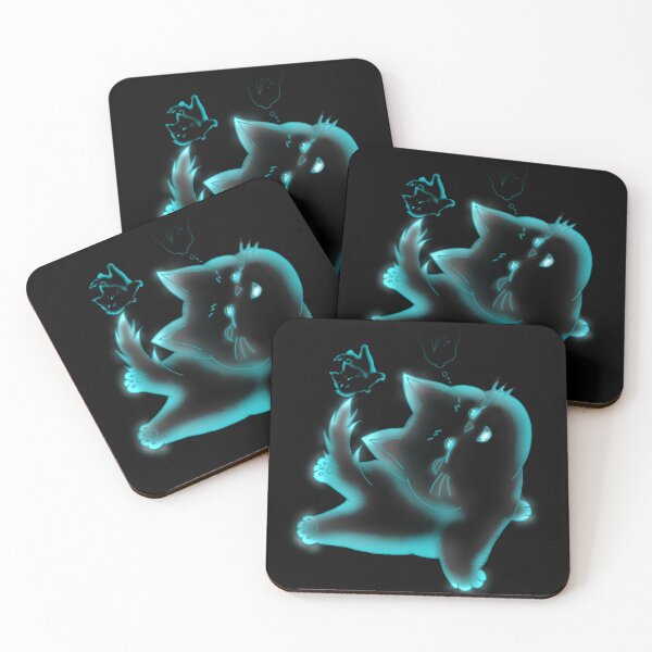 Item preview, Ghost Kitty hunger -illustration fantasy art  designed and sold by kerissfantasyart .