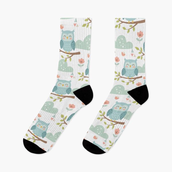 Item preview, Cute Owl Seamless Pattern Vector Branch Floral Background designed and sold by prapapon.