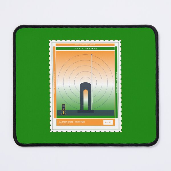 Item preview, All India Radio AIR Aligarh 11620 kHz SWL Stamp 1939–Present designed and sold by TribeGlyph.