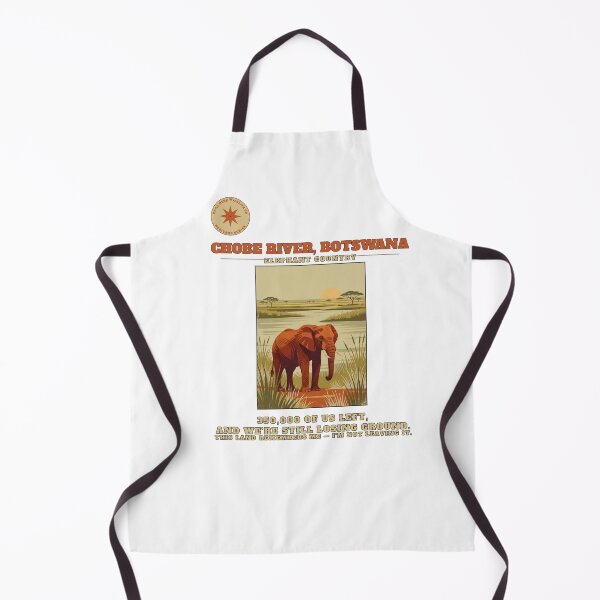 Item preview, Chobe River Botswana Elephant Vintage Safari T-Shirt designed and sold by StillHereWild.co.