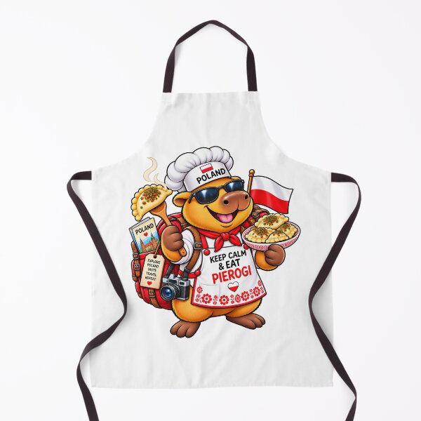 Item preview, Cute Polish Capybara Pierogi Chef designed and sold by CapybaraTravels.