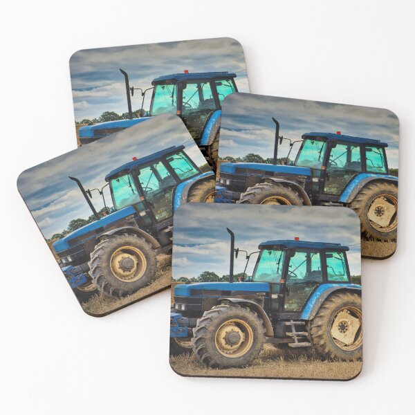 Item preview, Blue tractor in a field designed and sold by JEZ22.