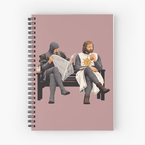 Item preview, Medieval Knights Drinking Boba Tea On Park Bench Anachronism designed and sold by KungPowUnicorn.