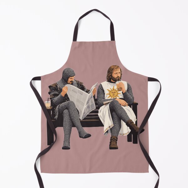 Item preview, Medieval Knights Drinking Boba Tea On Park Bench Anachronism designed and sold by KungPowUnicorn.