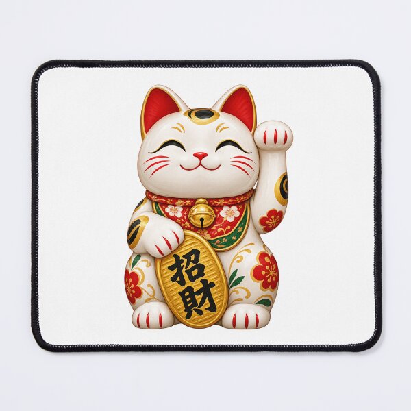 Item preview, Fortune Cat Lucky Maneki Neko with Gold Coin designed and sold by CzipipitoStudio.
