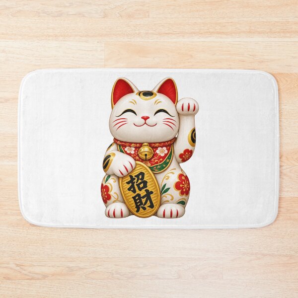 Item preview, Fortune Cat Lucky Maneki Neko with Gold Coin designed and sold by CzipipitoStudio.
