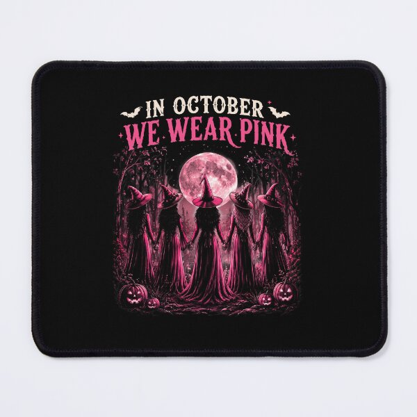 Item preview, Pink October Witches Wear Pink Moonlit Halloween Sisterhood designed and sold by thefirstbroo.