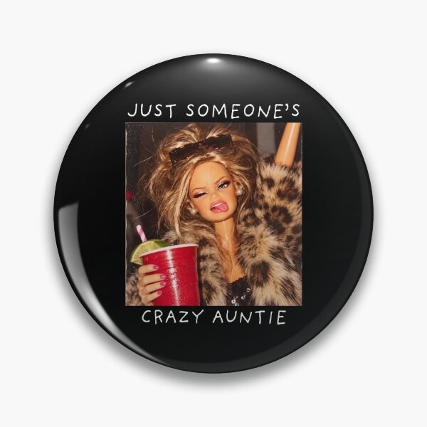 Item preview, Just Someone's Crazy Auntie Retro Party Humor designed and sold by cerima.