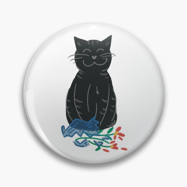 Item preview, Good Luck Black Cat  designed and sold by DanuskaArt.