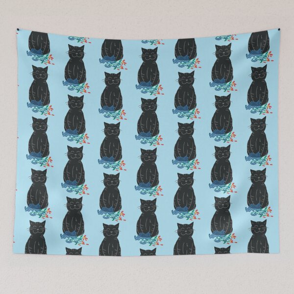 Item preview, Good Luck Black Cat  designed and sold by DanuskaArt.