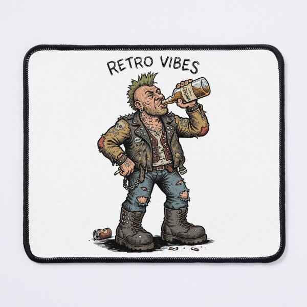 Item preview, The Last Boulevardier: Vintage 1980s Street Punk Art Print designed and sold by FreiherrPK.
