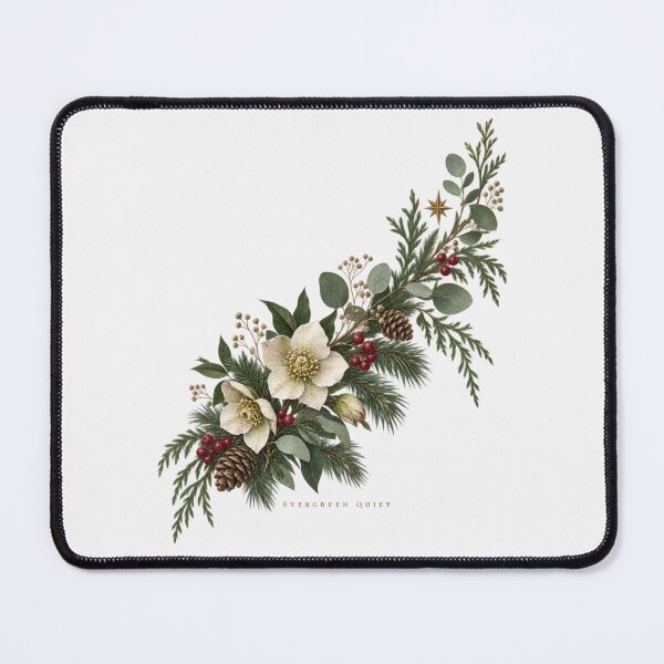 Item preview, Evergreen Quiet Winter Botanical designed and sold by PhylonBoxx.