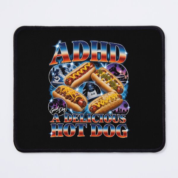 Item preview, ADHD Hot Dog Humor for Neurodivergent Foodies designed and sold by thefirstbroo.