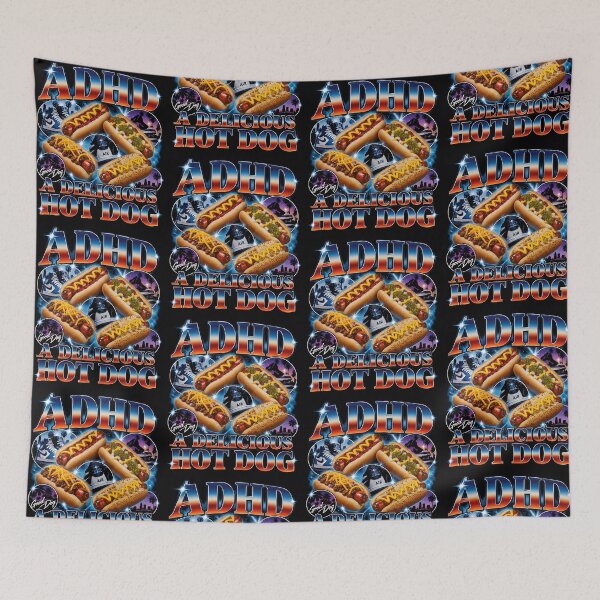 Item preview, ADHD Hot Dog Humor for Neurodivergent Foodies designed and sold by thefirstbroo.