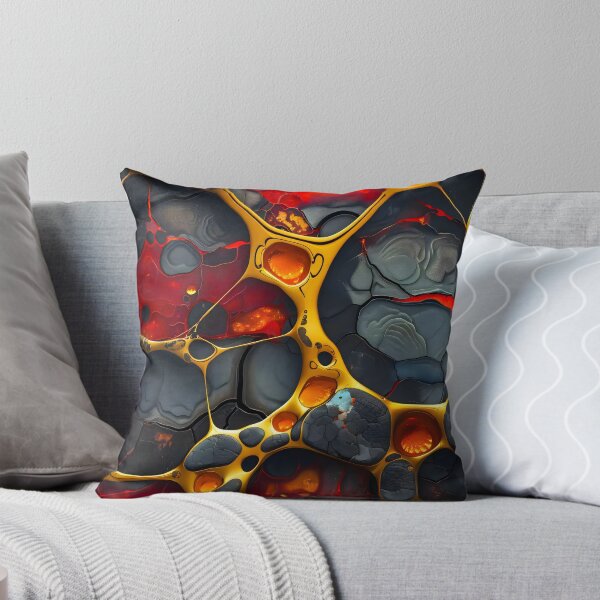 Item preview, molten gold veins weaving over cracked, charcoal-grey rock. designed and sold by Random Precision Software.