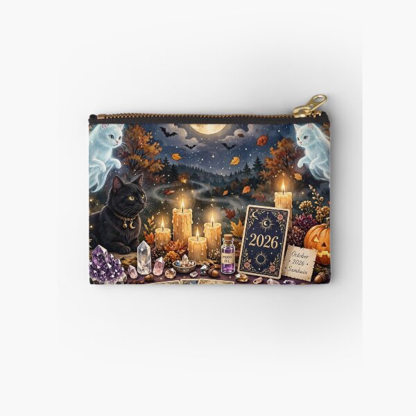Item preview, Ghost Cats & Black Cat Tarot Shrine Witchy Autumn Moon designed and sold by Ghostlycats2026.
