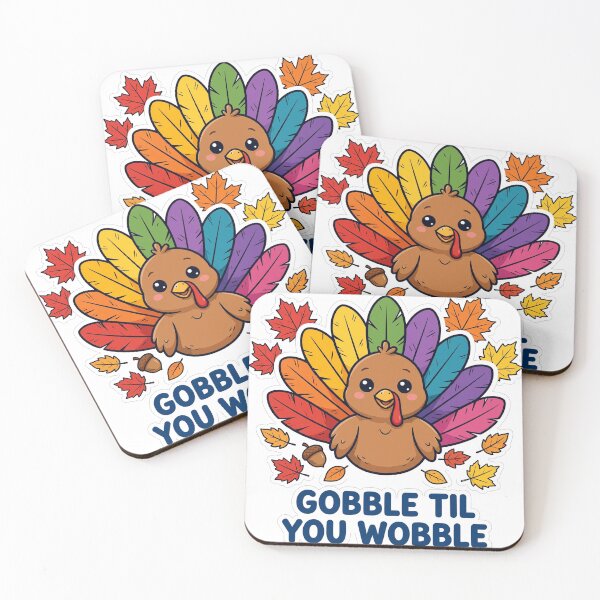 Item preview, Gobble Til You Wobble Funny Turkey designed and sold by LunaAdventurer.