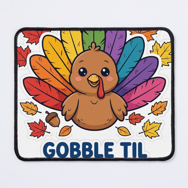 Item preview, Gobble Til You Wobble Funny Turkey designed and sold by LunaAdventurer.