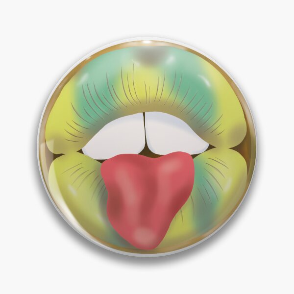 Item preview, Rebel Lips Pop Art – Duotone Lime seablue Lips designed and sold by GoldenRebels.
