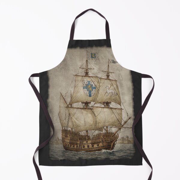 Item preview, The Corsair of Saint-Malo: 16th-Century Breton Privateer Galleon Art Print designed and sold by FreiherrPK.