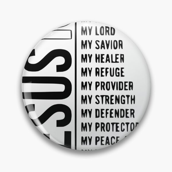 Item preview, Jesus My God My King My Lord My Savior My Healer My Refuge My Provider Inspirational Faith Design designed and sold by jerusalem-stors.