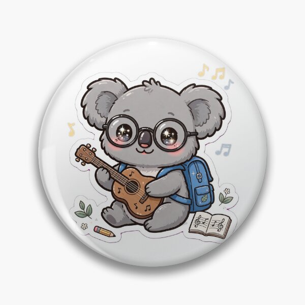 Item preview, Cute Koala Playing Guitar Music Class designed and sold by Wildlife-Walk.